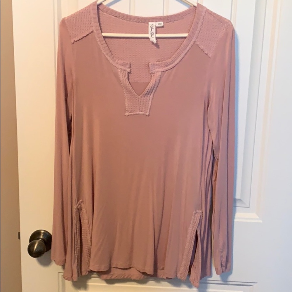 Pink long sleeve top. Size XS.